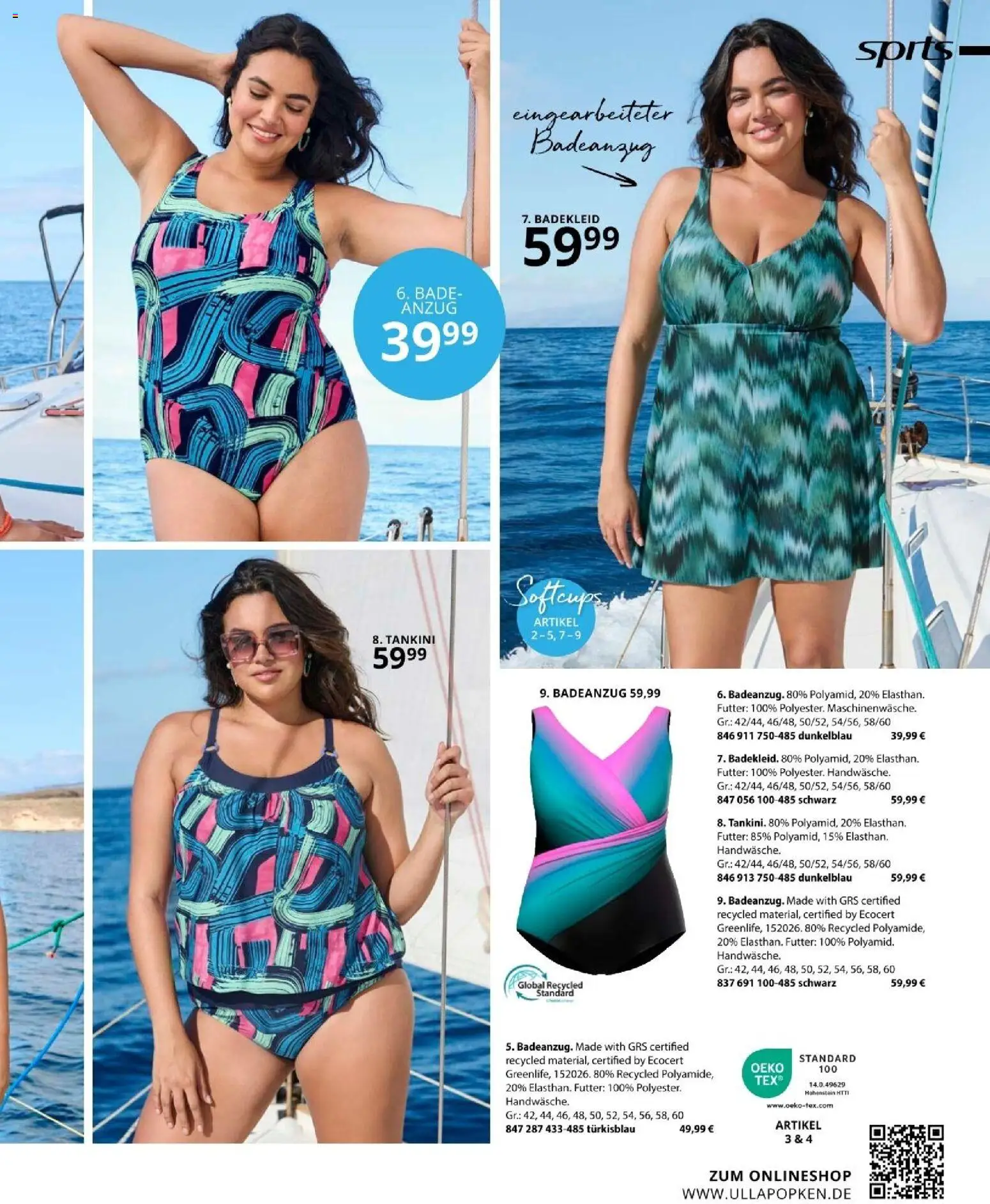 Ulla Popken akciós ujság - amely érvényes a következő dátumtól: 01.05.2026 | Oldal: 167 | Termékek: Tankini