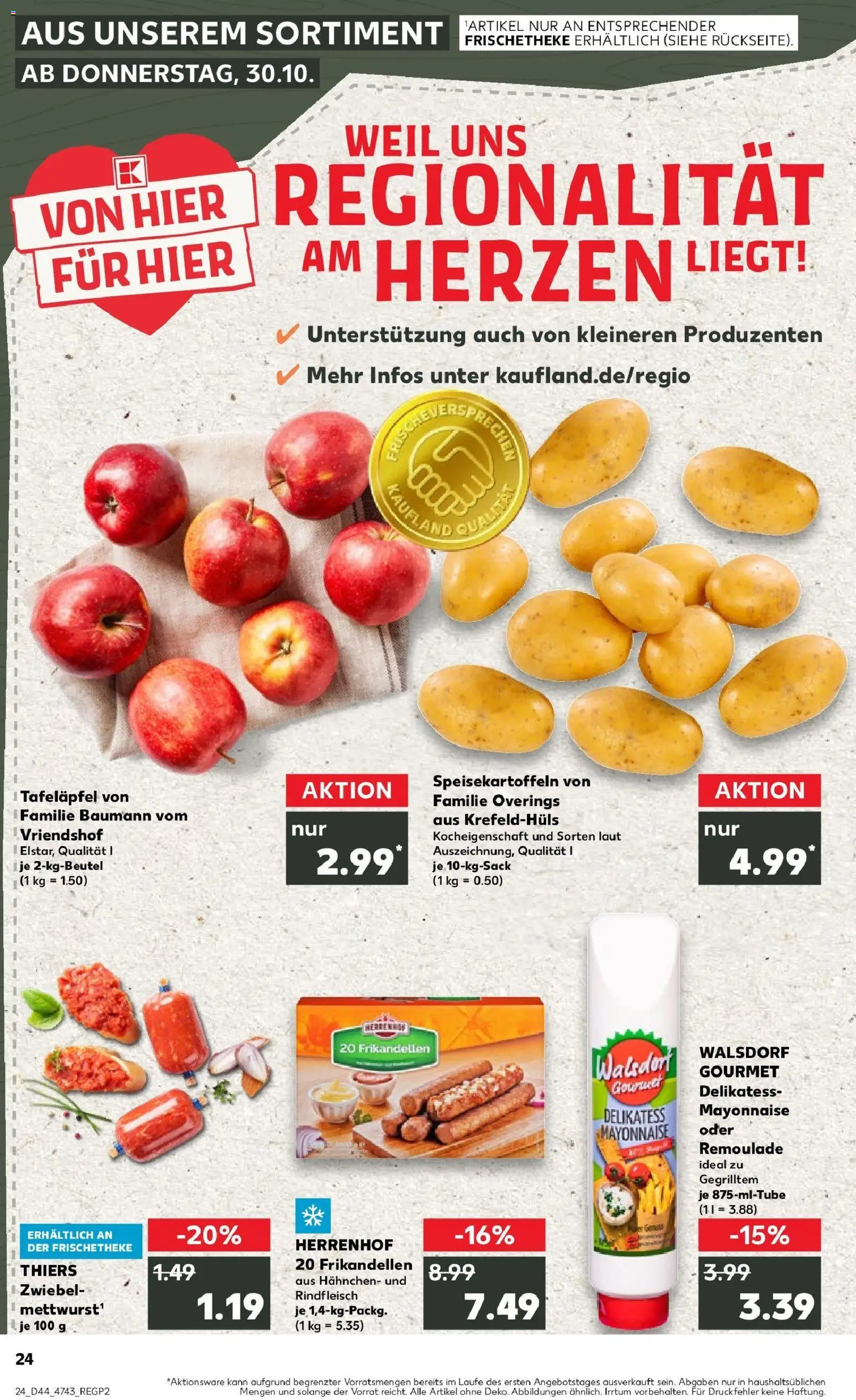 Kaufland prospekt Rees	 – gültig ab 30.10.2025 | Seite: 24 | Produkte: Hahnchen, Mayonnaise, Rindfleisch