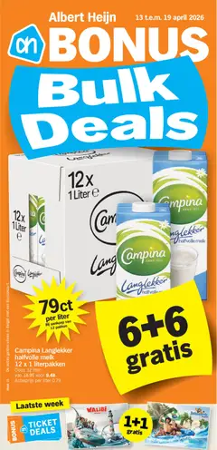 Albert Heijn Folder week / de la semaine Bonus BE wk16 Publitas Xtra - Voorbeeld van een folder van Albert Heijn, geldig van 13.04.2026