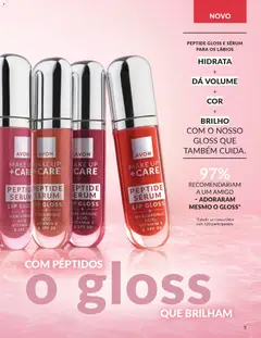 Pré-visualização MAKE UP +CARE PEPTIDE SERUM LIP GLOSS, Lip gloss with peptide serum, hyaluronic acid, vitamin E & SPF 20 válido de 01.02.2026 | Página: 5 | Produtos: Gloss, Sérum