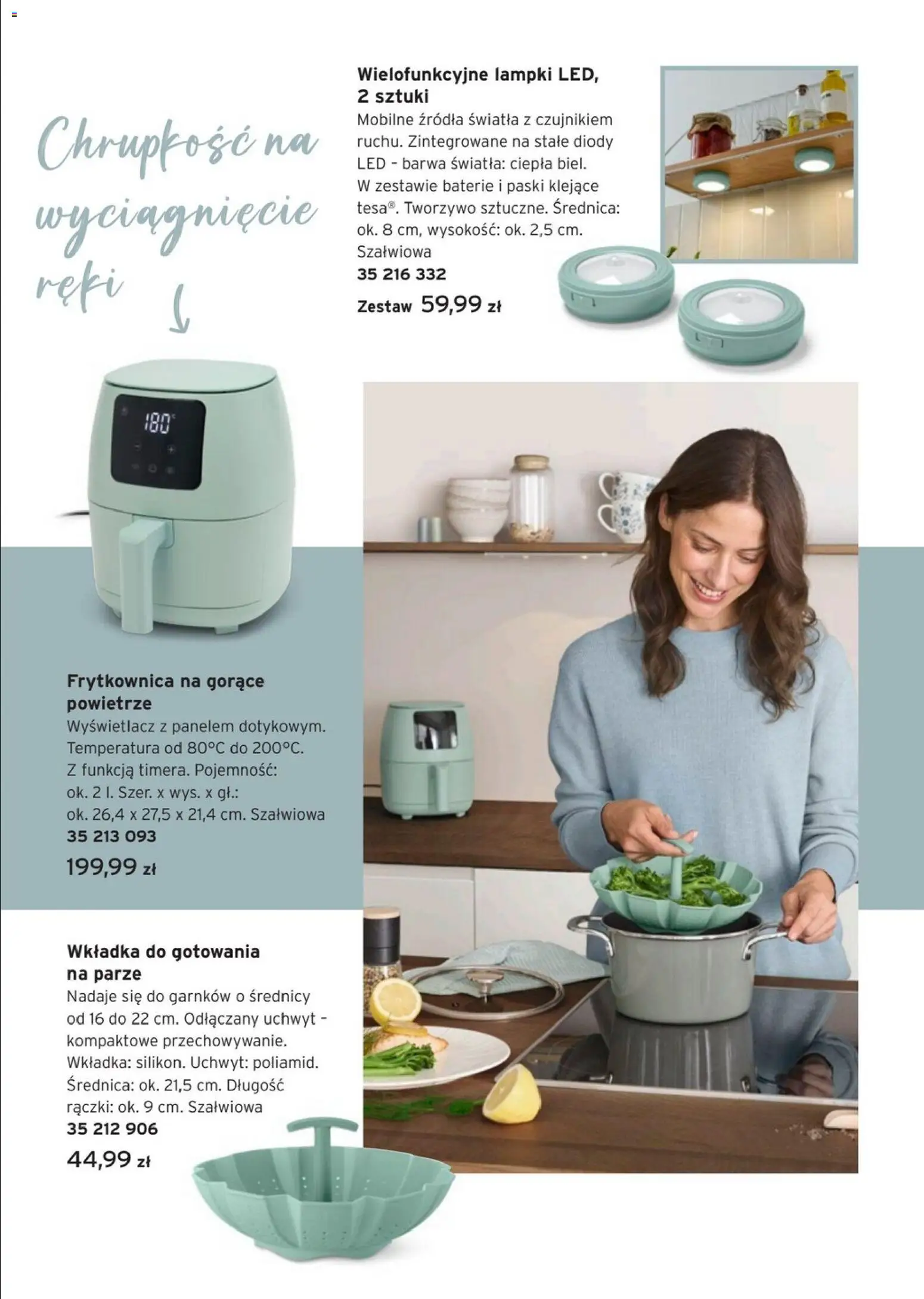 Tchibo promocje od 03.02.2026 | Strona: 4 | Produkty: Lampki, Baterie, Frytkownica