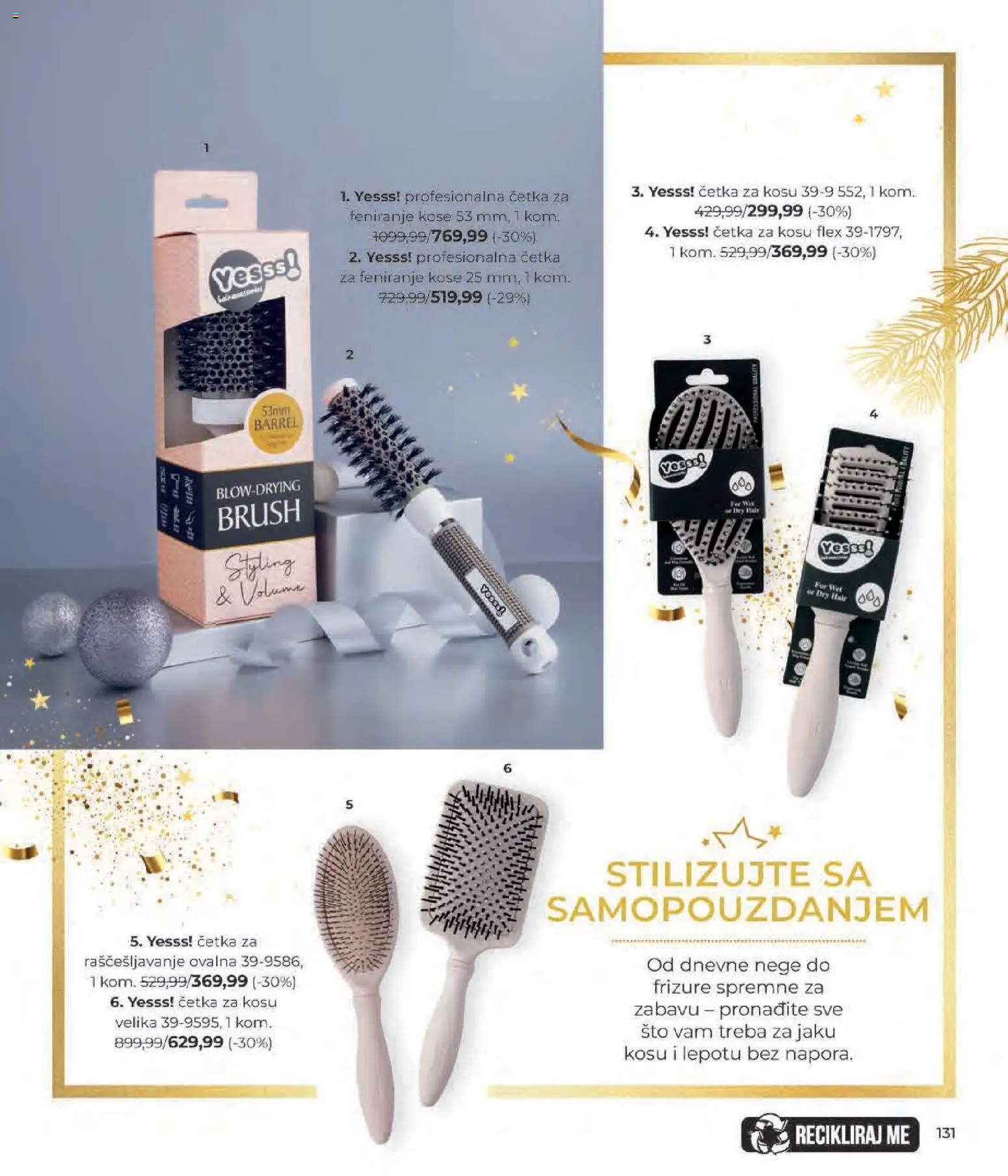 Lilly drogerie katalog - važi od 01.12.2025 | Strana: 131 | Proizvode: Cetka za kosu, Sto, Četka