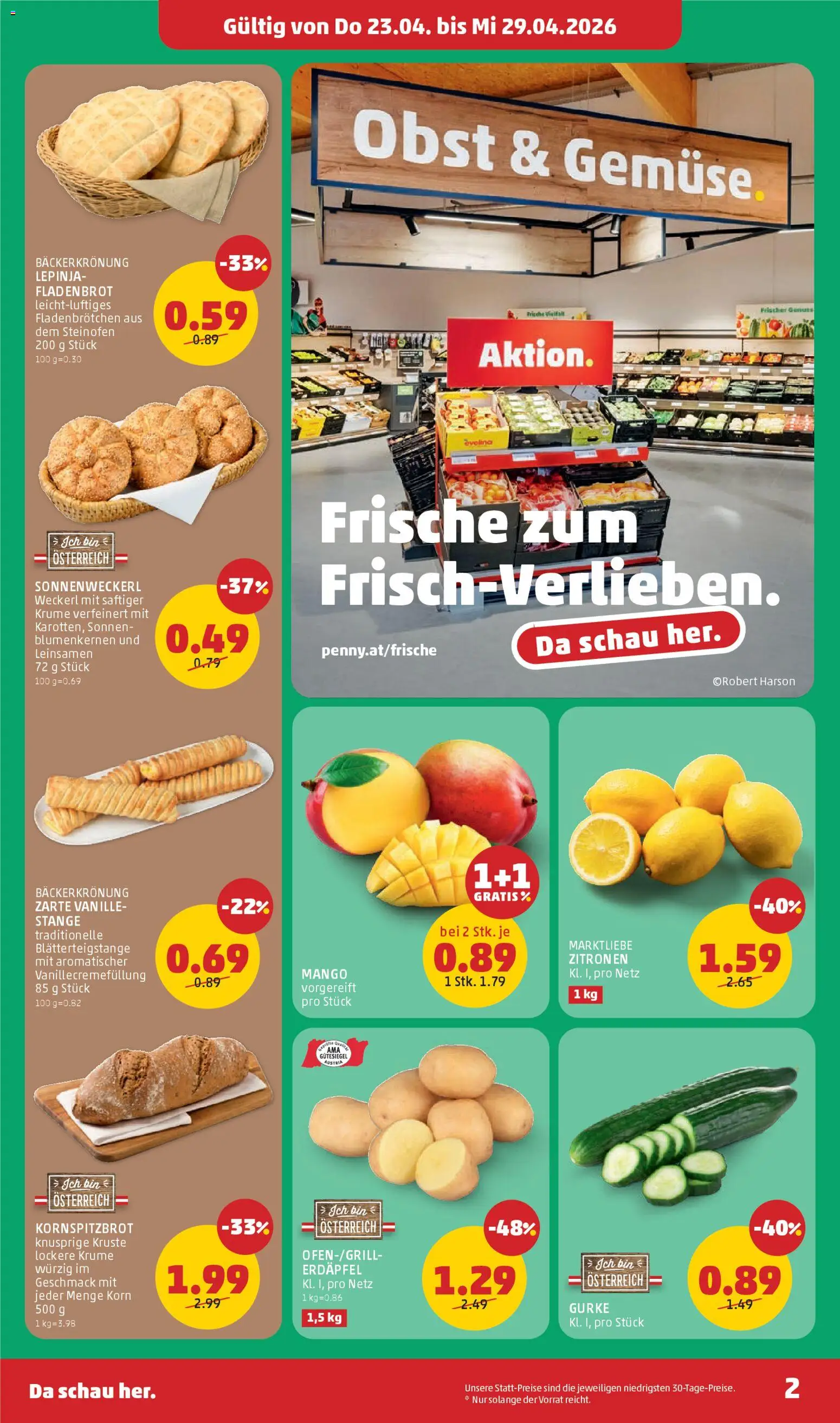 Penny Markt Eröffnung in 3021 Pressbaum gültig ab 23.04.2026 | Seite: 2 | Produkte: Obst, Mango