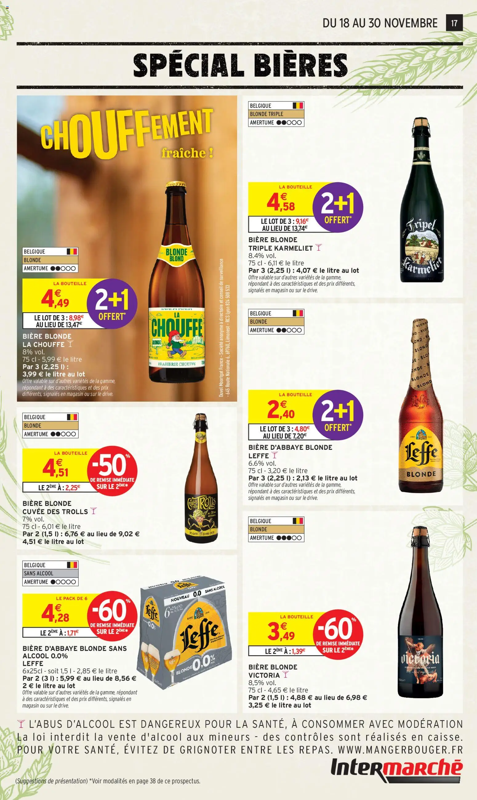 {H1} | Page: 17 | Produits: Alcool, Bière blonde, Bière