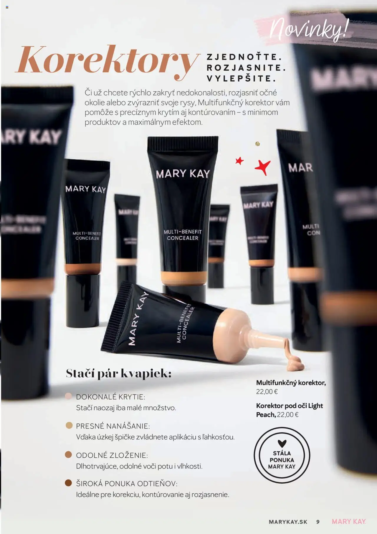 Nové Mary Kay akcie – leták je platný od 01.10.2025 | Strana: 9 | Produkty: Korektor