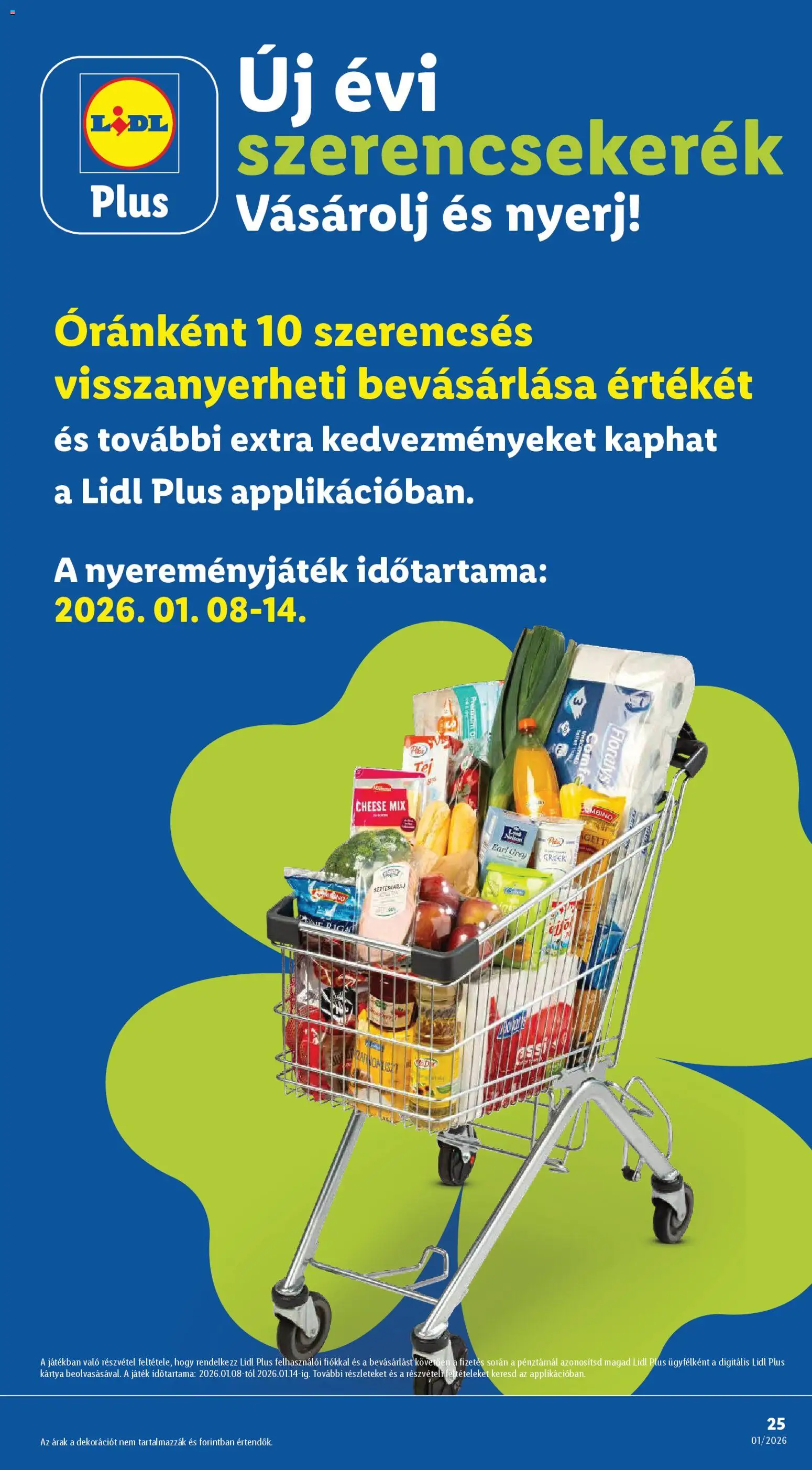 Lidl akciós ujság - amely érvényes a következő dátumtól: 08.01.2026 | Oldal: 25