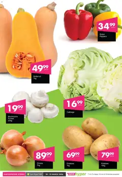 Save specials catalogue – valid from 20.03.2026 | Page: 2 | Products: Mushrooms, Potatoes, Onions