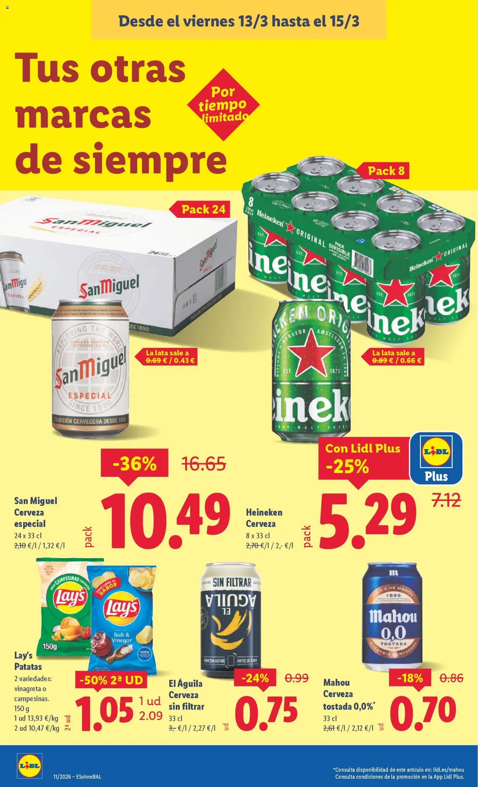 Lidl folleto │ válido desde el 09.03.2026 | Página: 48 | Productos: Cerveza, Σπανάκι