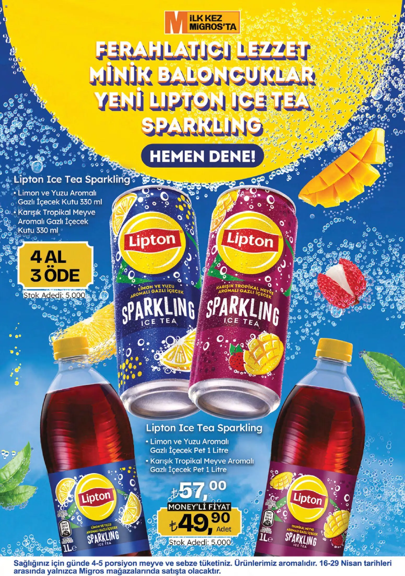 Migros Katalog - 5M Migroskop Dijital - 16.04.2026 tarihinden itibaren geçerlidir | Sayfa: 72 | Ürünler: Kutu, Sebze, Meyve, Ice tea
