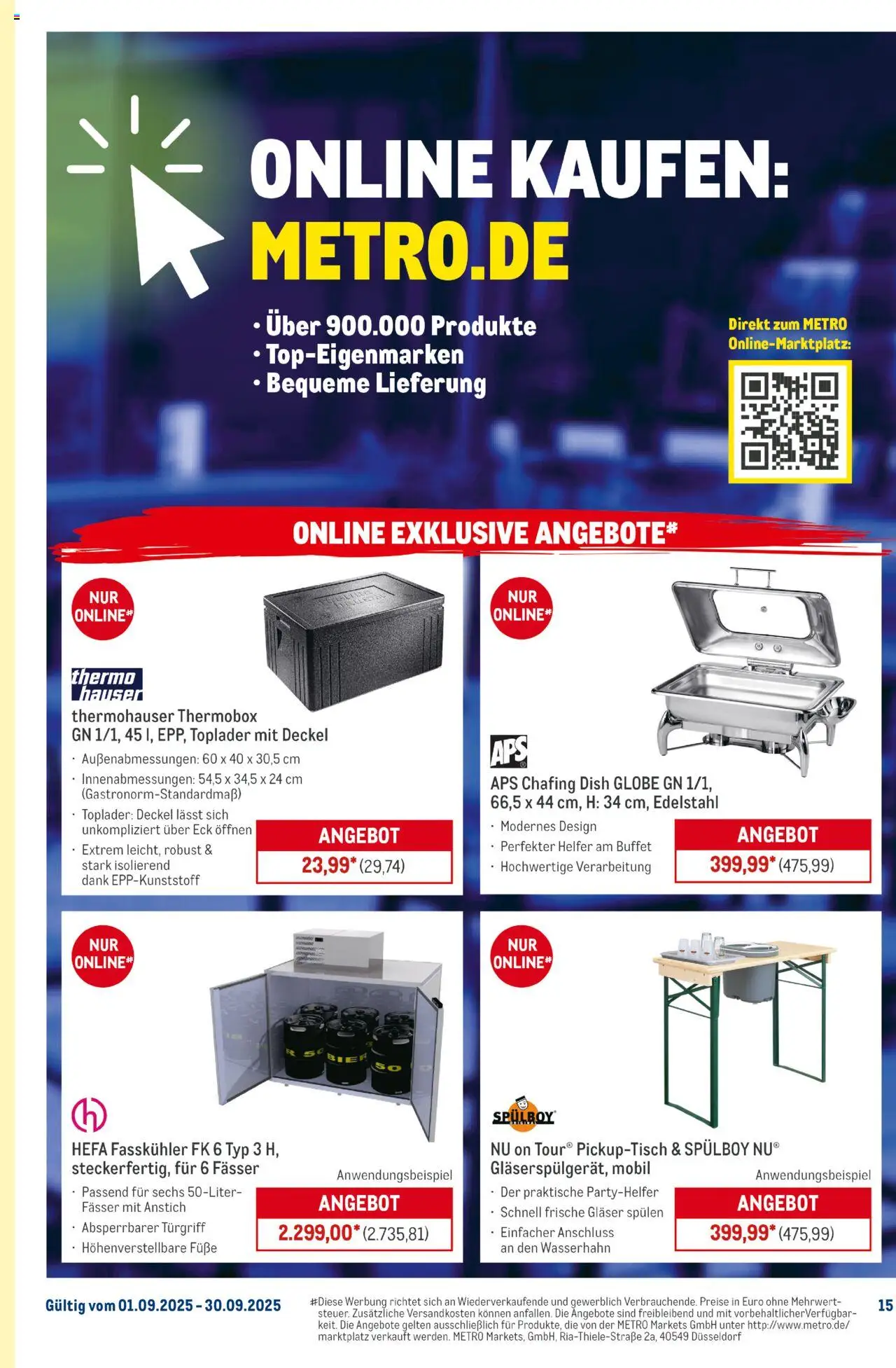 Metro Monats-Menü - gültig ab dem 01.09.2025 | Seite: 15 | Produkte: Toplader