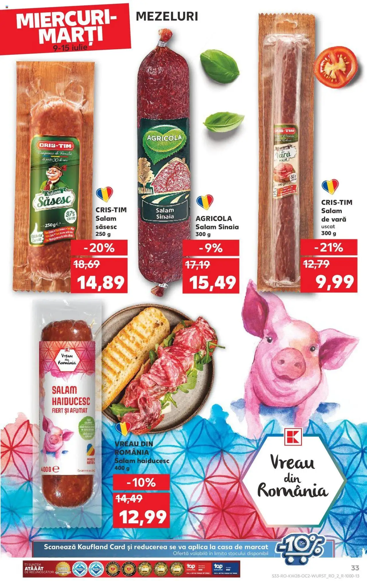 Catalog Kaufland - Bucureşti – valabil de la 09.07.2025 | Pagină: 33 | Produse: Salam