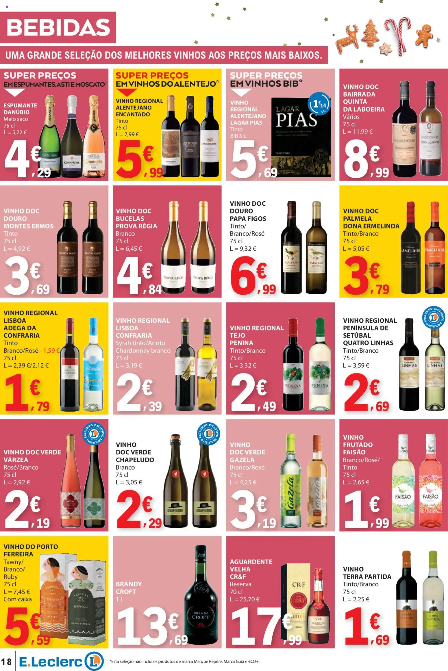 E.Leclerc folheto │ válido de 13.11.2025 | Página: 18 | Produtos: Espumante, Aliança, Caixa, Vinho