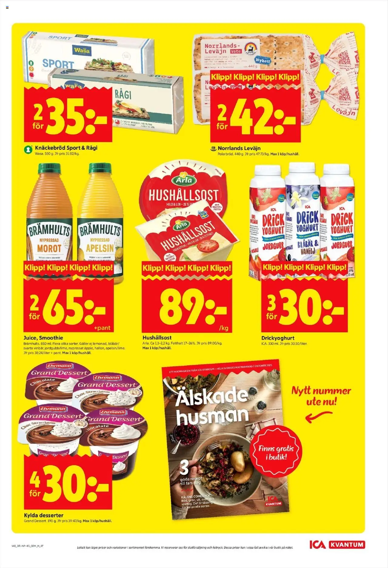ICA Kvantum reklamblad aktuell från 20.10.2025 | Sida: 9