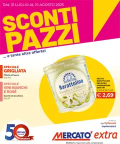 Anteprima del volantino Mercatò Extra catalogo valido a partire dal 31.07.2025
