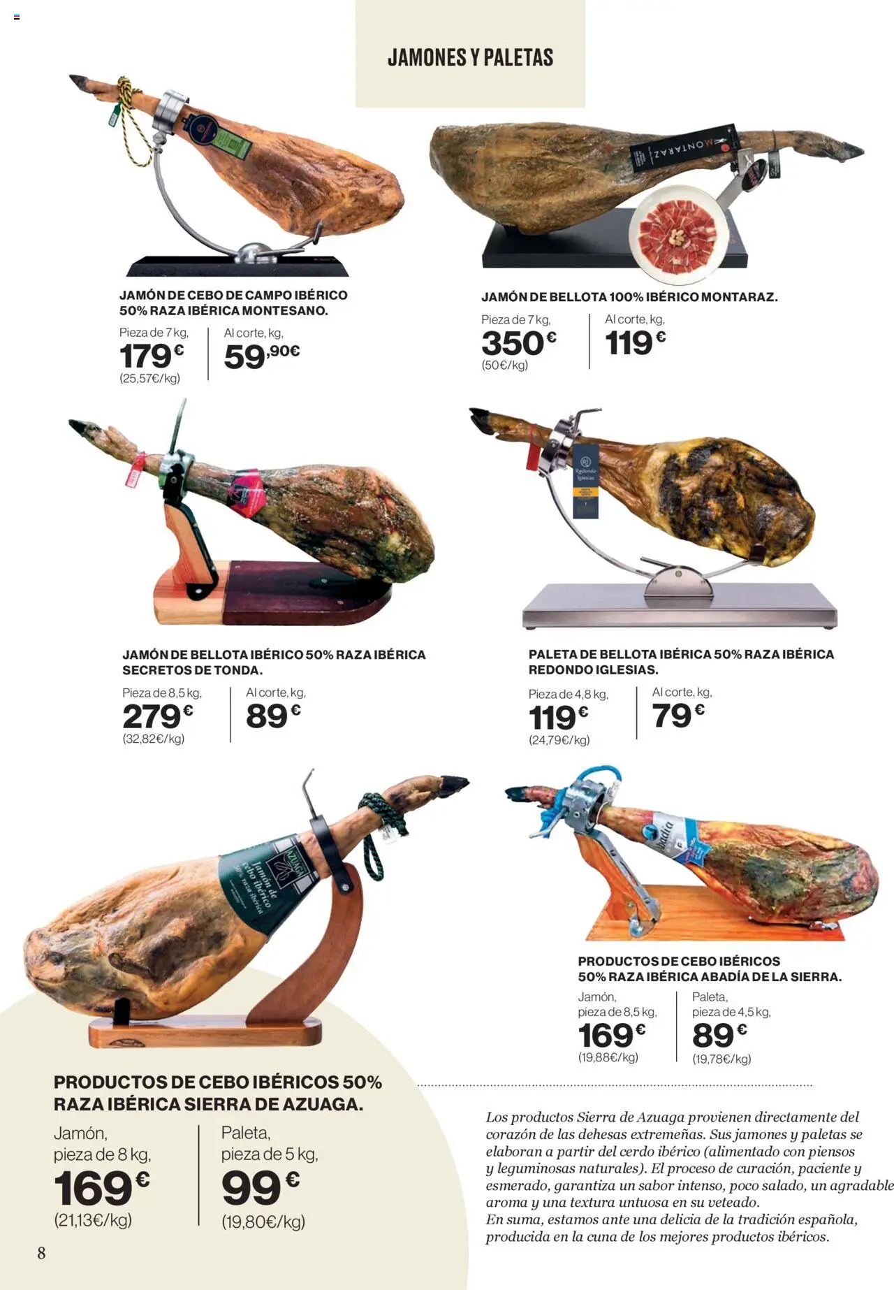 Supercor Península y Baleares │ válido desde el 11.09.2025 | Página: 8 | Productos: Jamón, Cerdo, Cuna