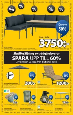JYSK reklamblad aktuell från 28.07.2025 | Sida: 3 | Produkter: Dynor, Solsäng, Soffa, Bord