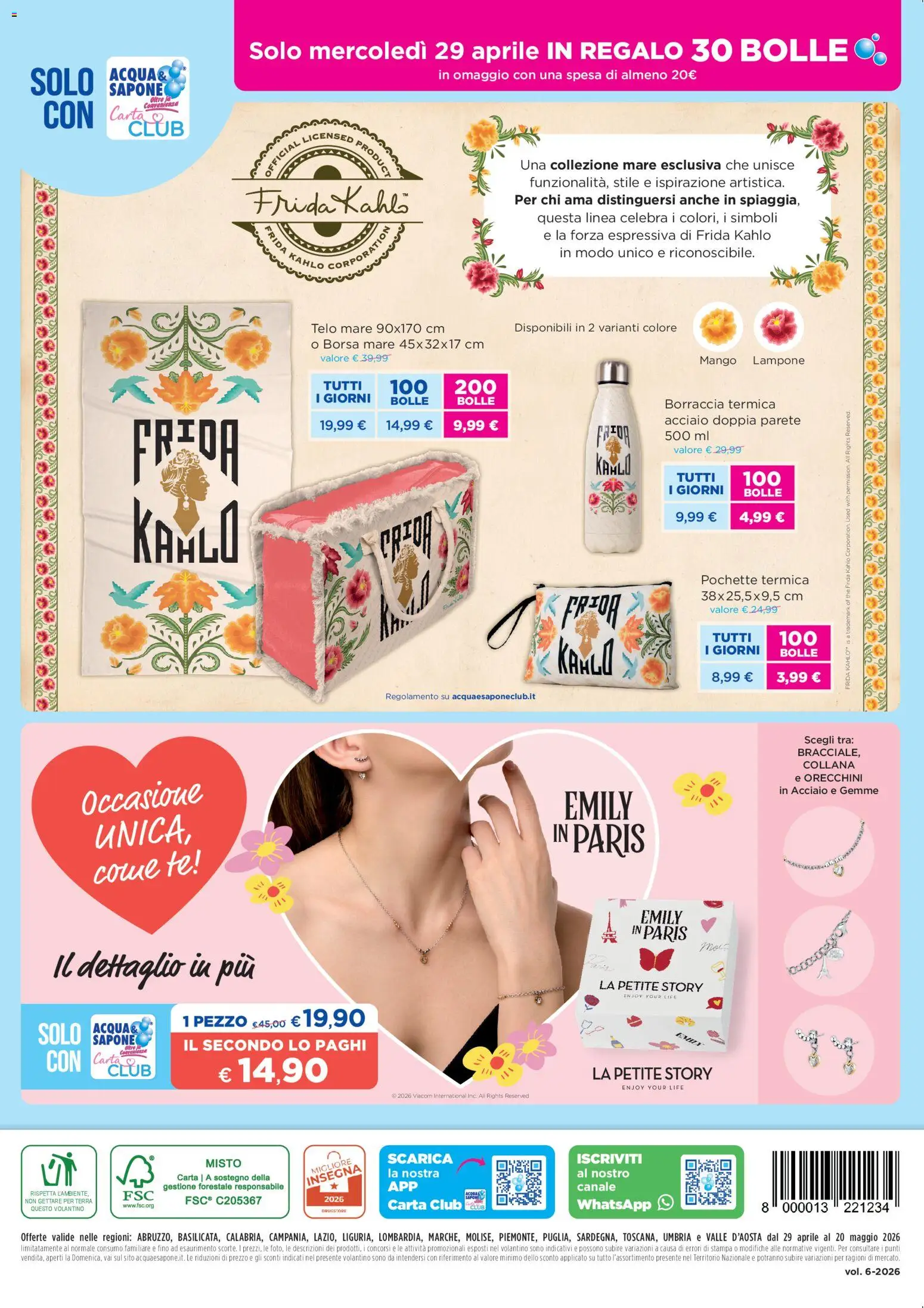 Volantino Acqua e Sapone del 29.04.2026 | Pagina: 16 | Prodotti: The, Collana, Stampa, Terra