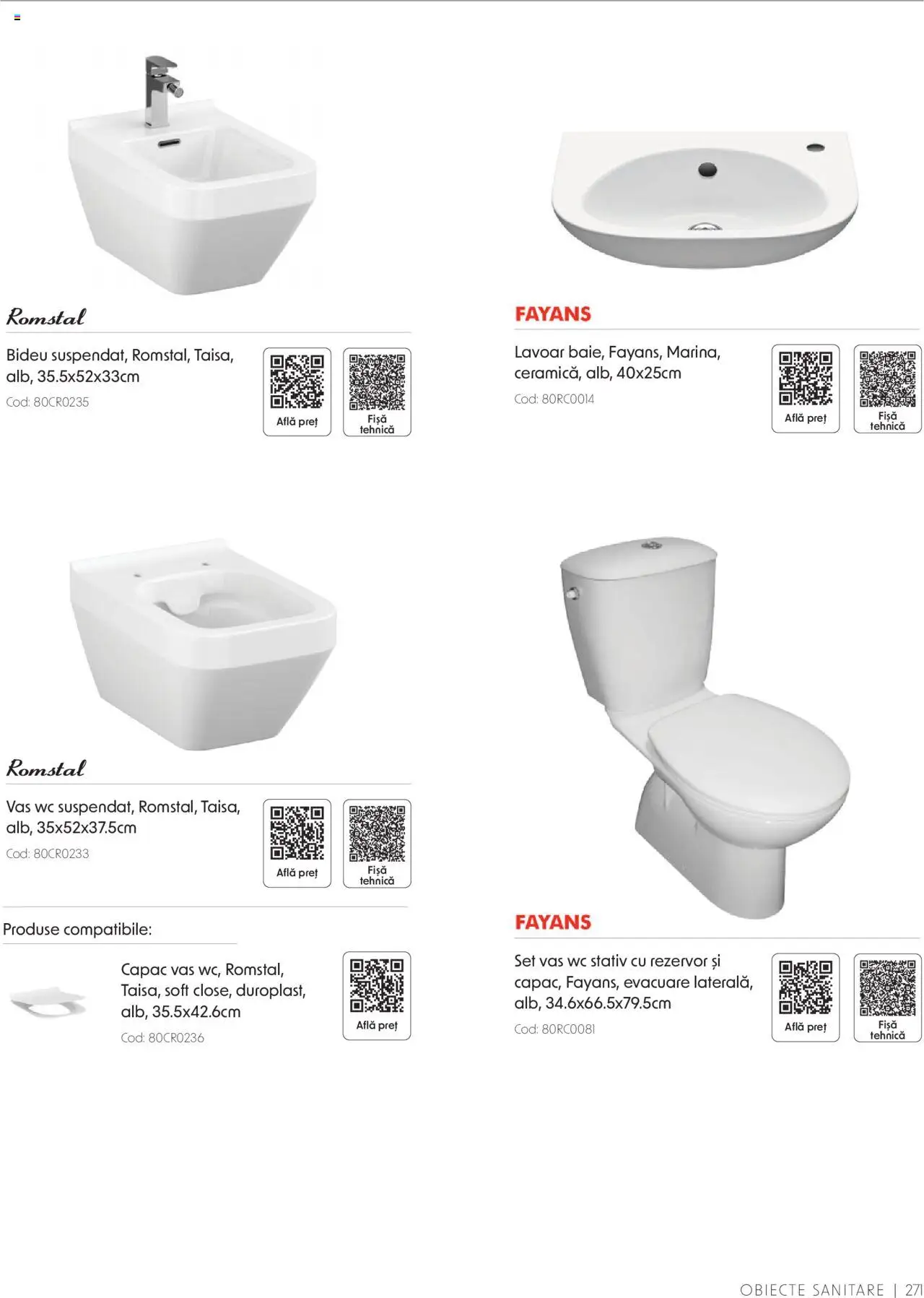 Catalog Romstal – valabil de la 25.11.2024 | Pagină: 271 | Produse: Lavoar