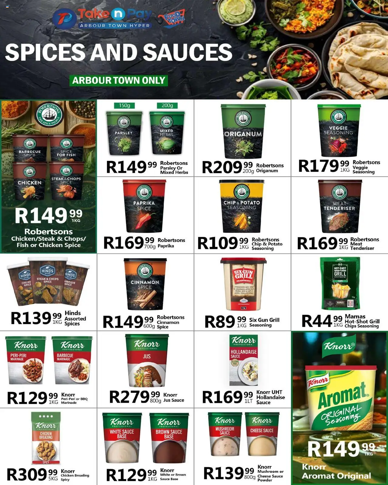 New Take n Pay catalogue – valid from 20.10.2025 | Page: 30 | Products: Chicken, Powder, Marinade, Spices