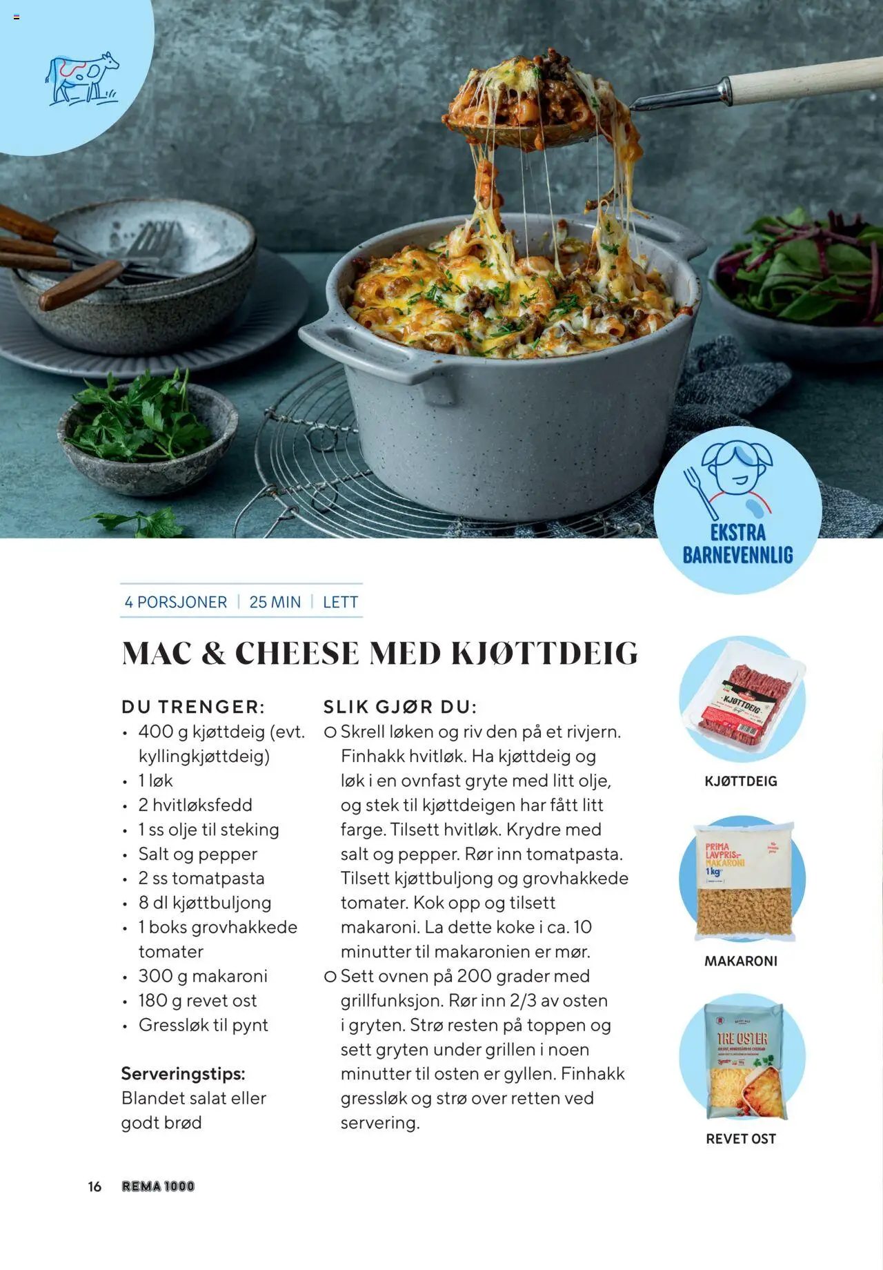 {H1} | Side: 16 | Produkter: Ost, Brød, Salat, Boks