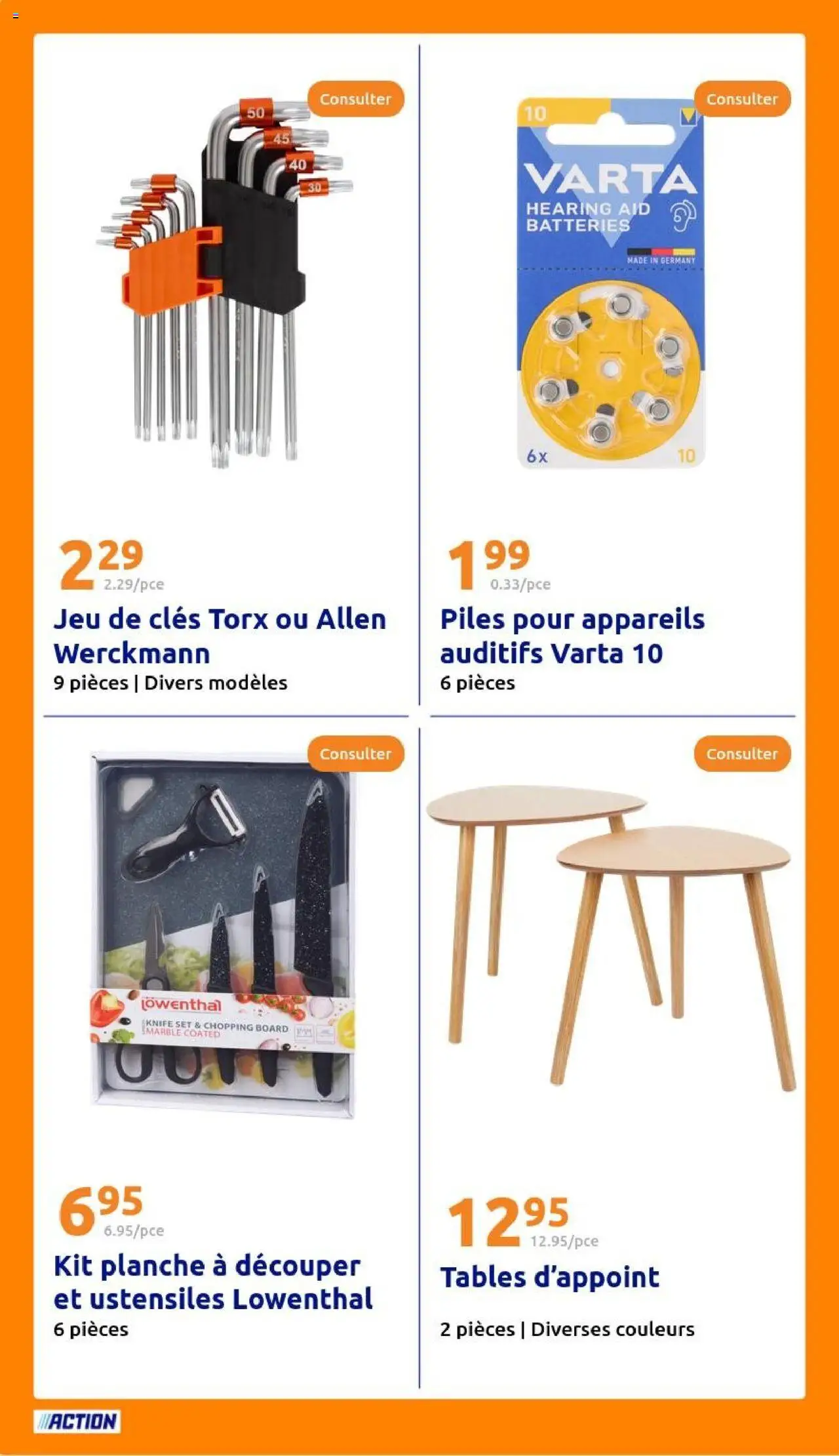  | Page: 32 | Produits: Planche à découper, Piles