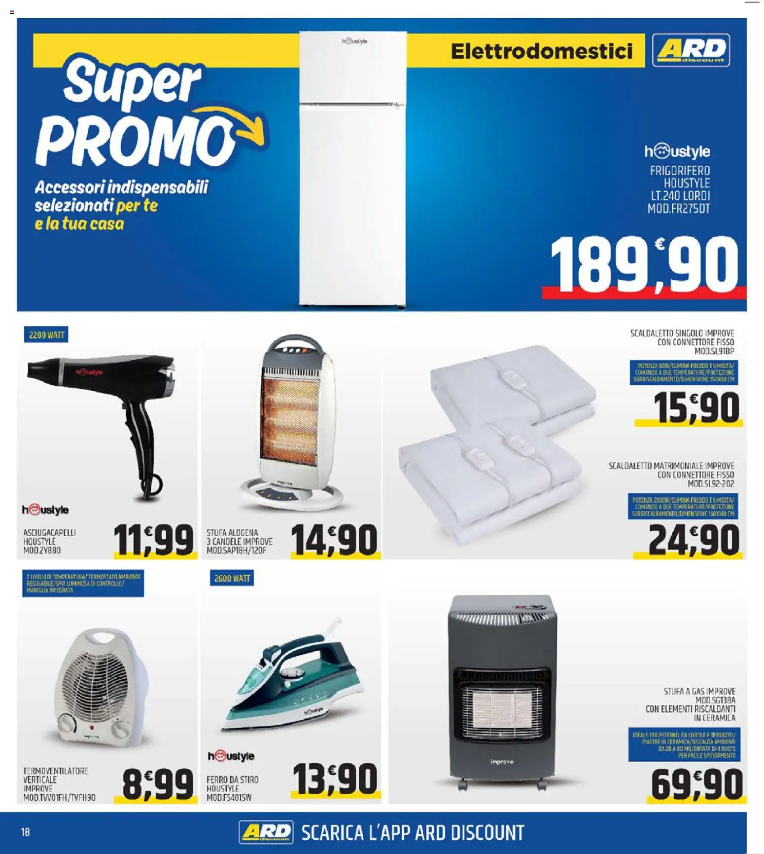 Volantino ARD Discount del 13.11.2025 | Pagina: 18 | Prodotti: Tè, Connettore, Ferro da stiro, Stufa a gas