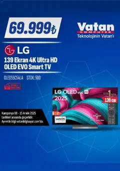 08.12.2025 tarihinden itibaren geçerli olan Vatan Bilgisayar kataloğu önizlemesi | Sayfa: 6 | Ürünler: TV