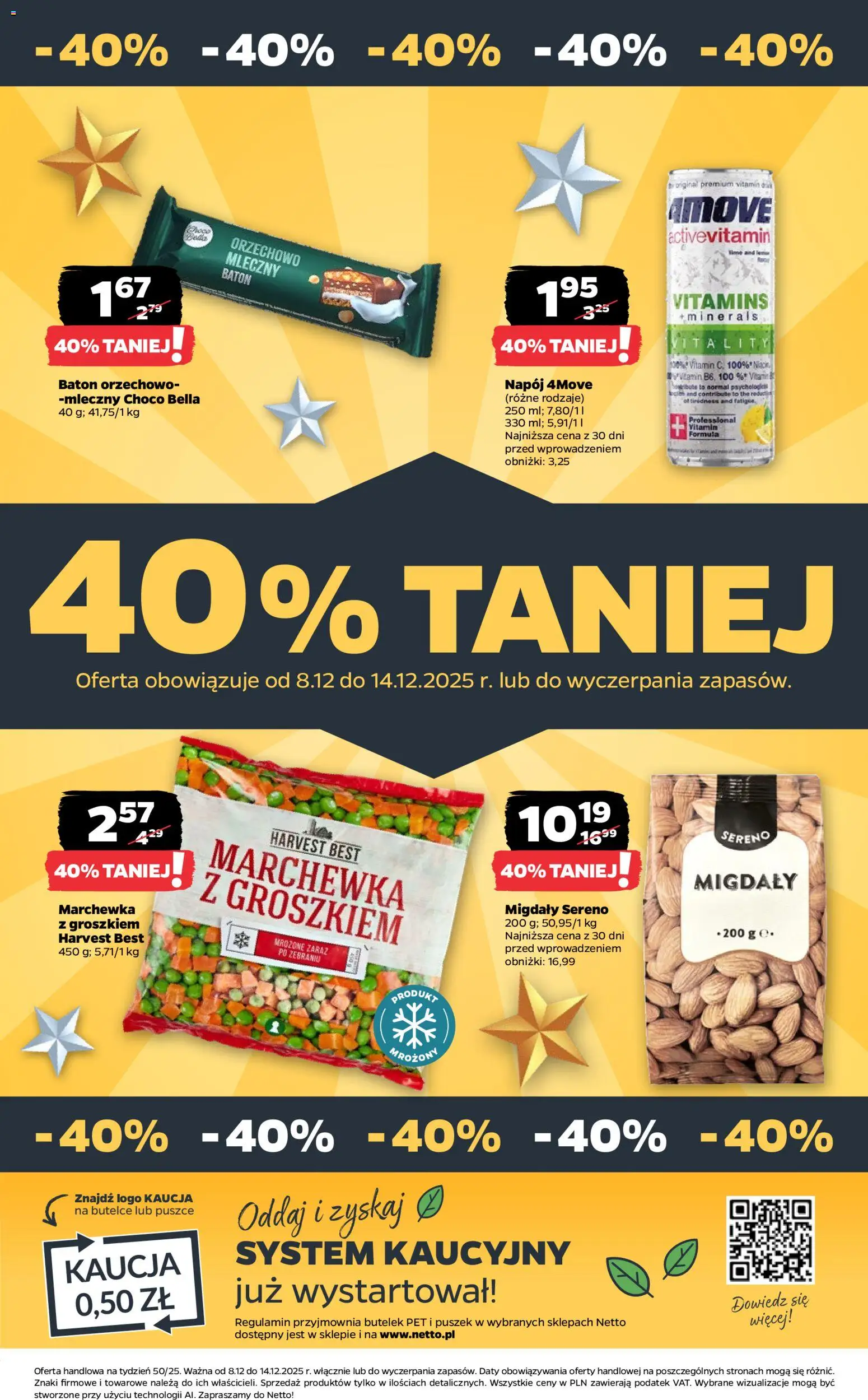 Netto gazetka - Spożywcza od 08.12.2025 | Strona: 31 | Produkty: Baton, Marchewka