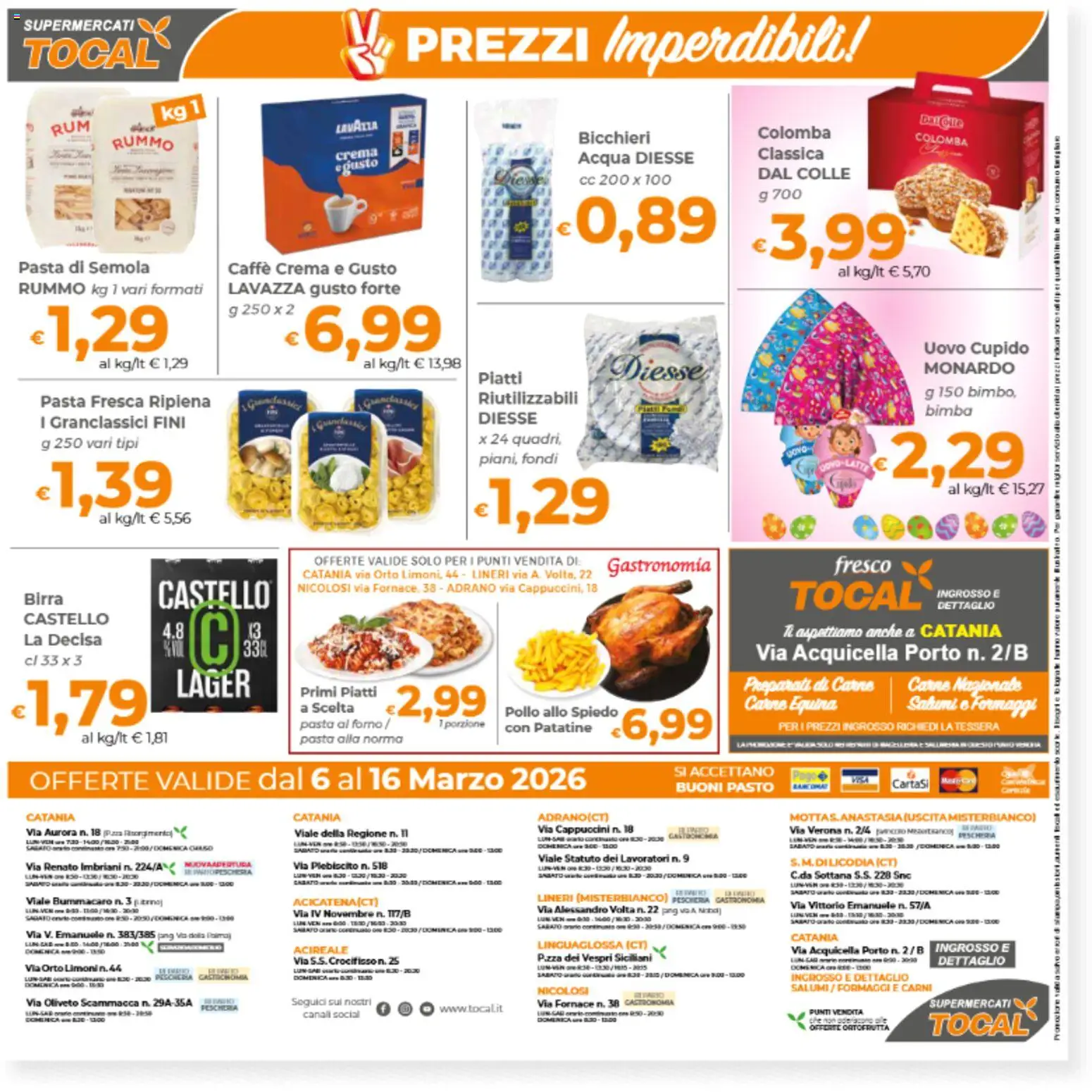 Volantino Tocal del 06.03.2026 | Pagina: 12 | Prodotti: Birra, Pollo, Acqua, Latte