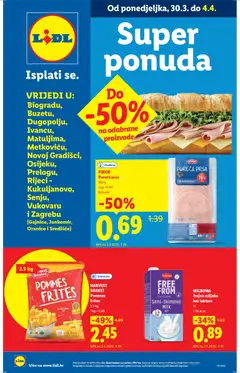 Super ponuda Lidl - Pregled kataloga iz trgovine Lidl, vrijedi od 30.03.2026