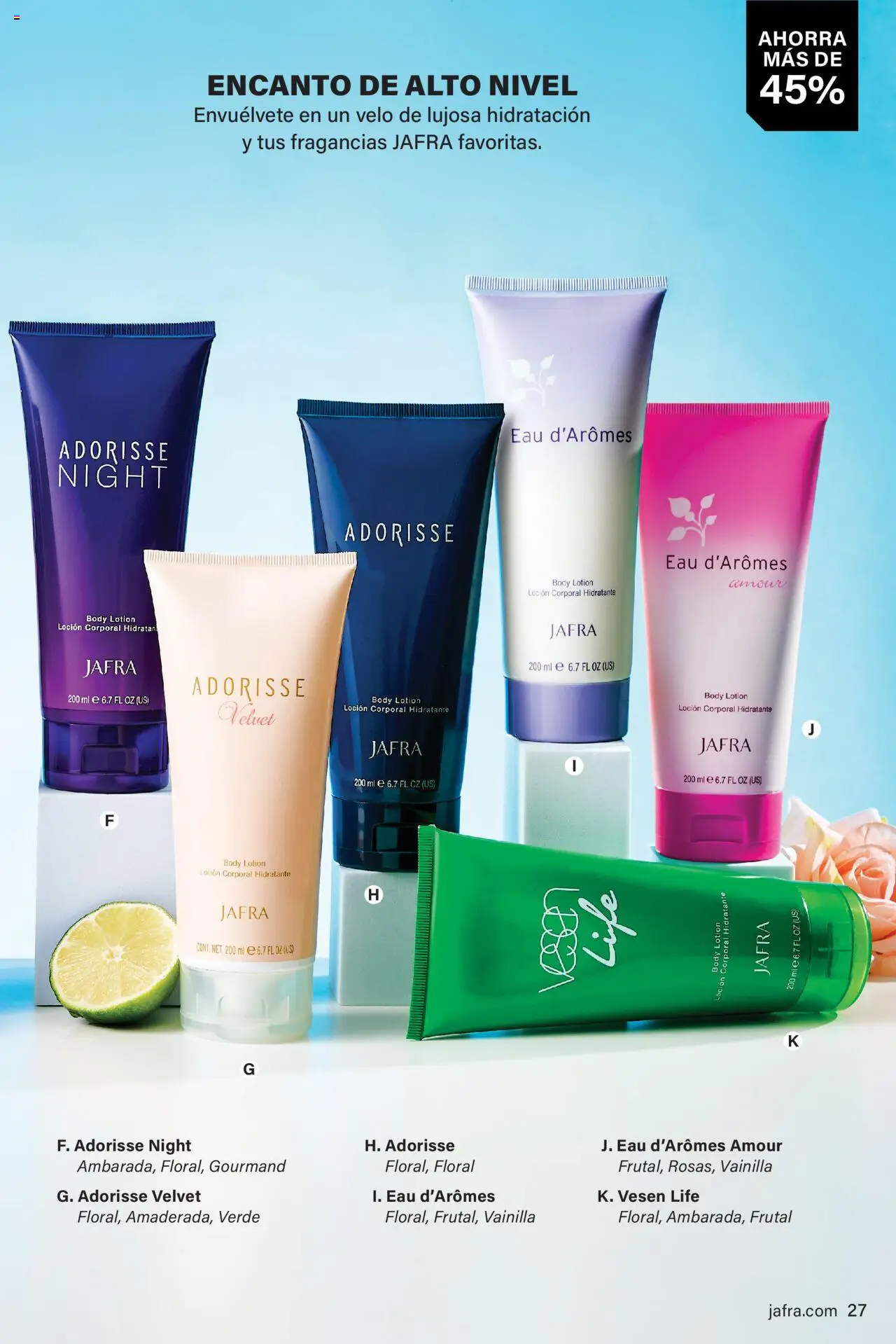 JAFRA folleto │ válido desde el 01.06.2025 | Página: 27 | Productos: Loción corporal, Body