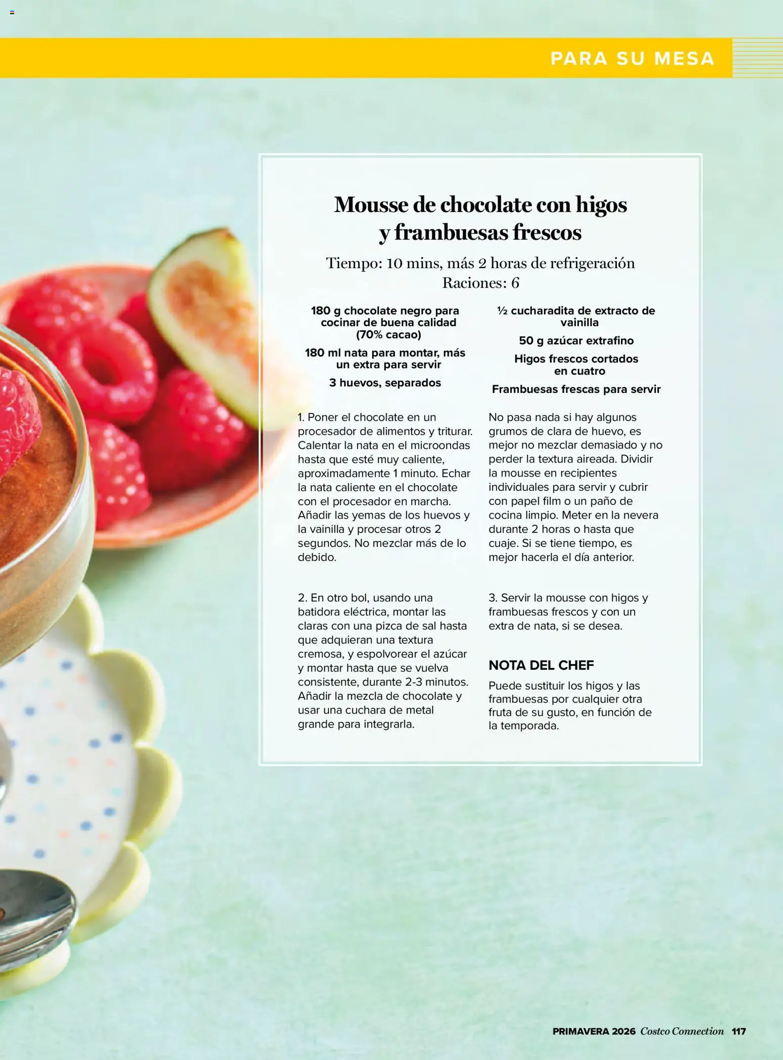 Costco catálogo │ válido desde el 19.03.2026 | Página: 117 | Productos: Mousse, Chocolate, Σαντιγύ, Mesa