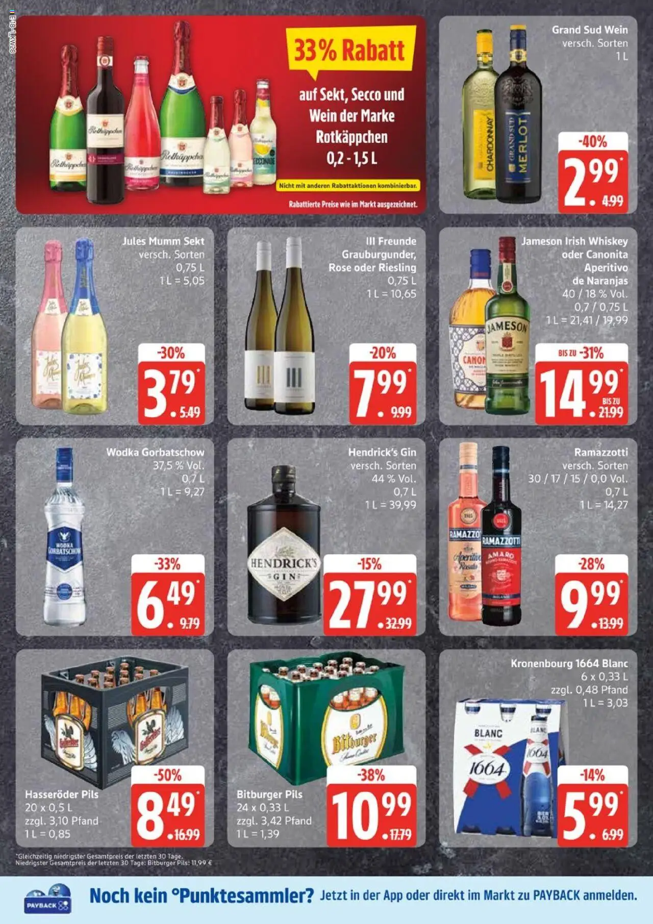 Edeka Prospekt 	 - gültig ab dem 07.07.2025 | Seite: 18 | Produkte: Bitburger, Mumm sekt, Wodka gorbatschow, Ramazzotti