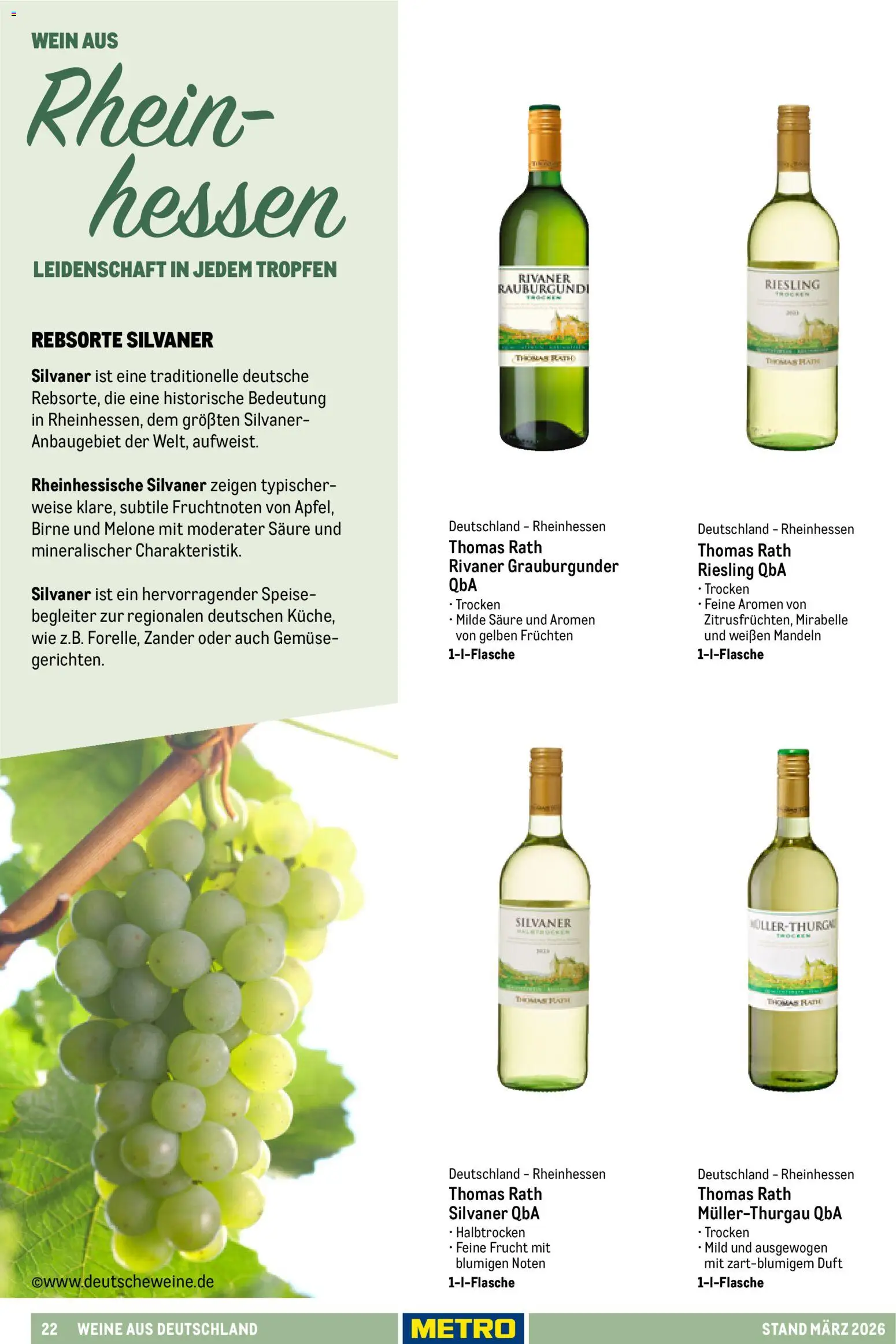 Metro Hauswein-Katalog – gültig ab 03.03.2026 | Seite: 22 | Produkte: Mandeln, Gemüse, Birne, Melone