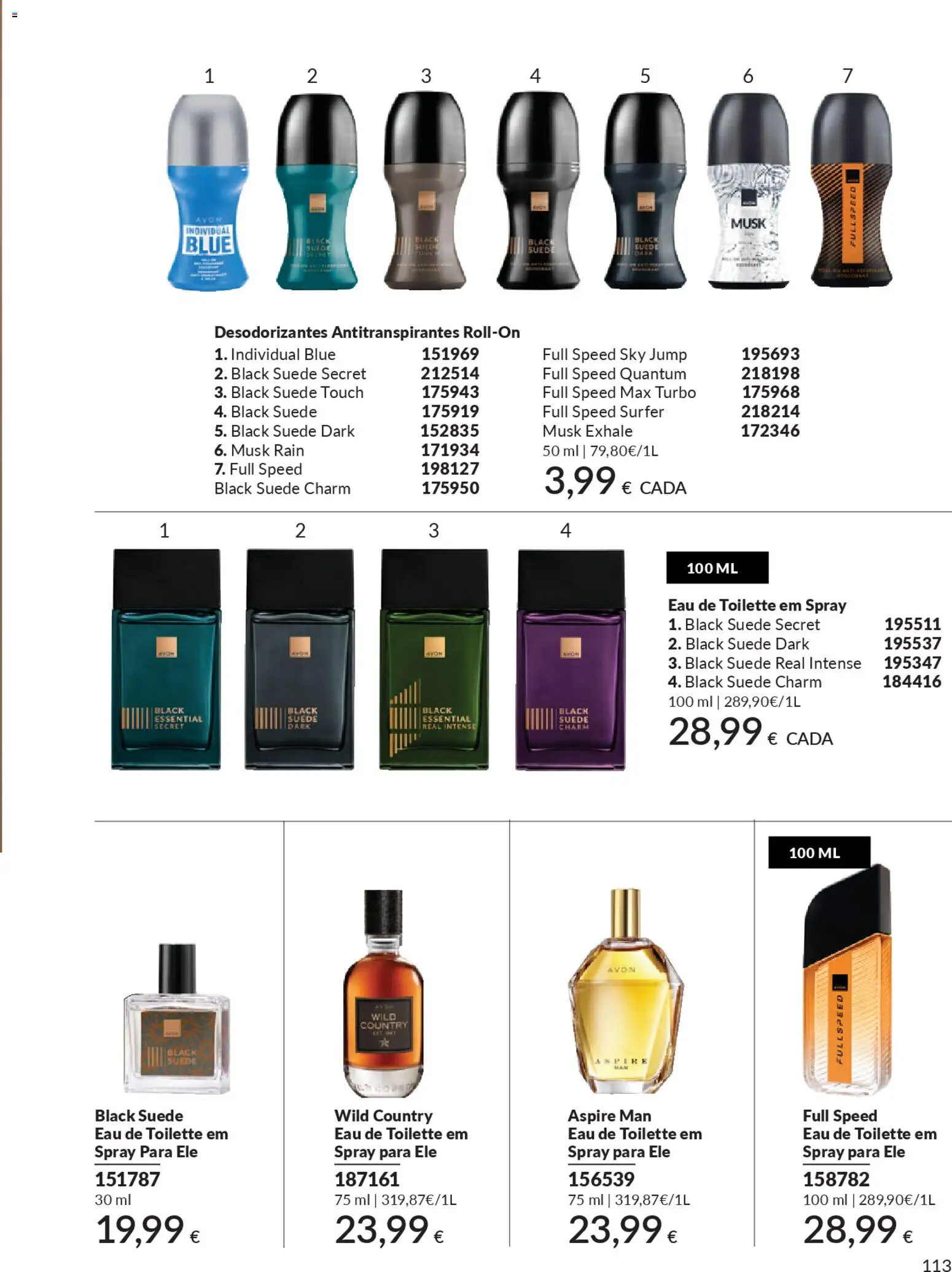 Catálogo Avon Campanha 1 │ válido de 01.01.2026 | Página: 113 | Produtos: Perfume, Eau de toilette
