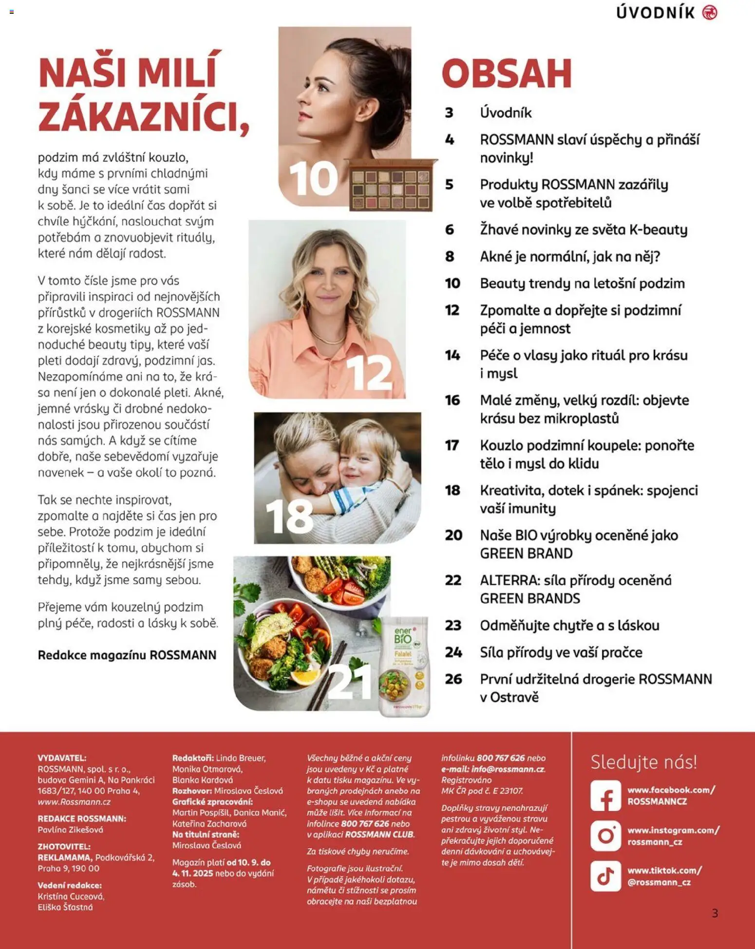 Rossmann magazín - Life Podzim od 10.09.2025 | Strana: 3 | Produkty: Falafel, Drogerie