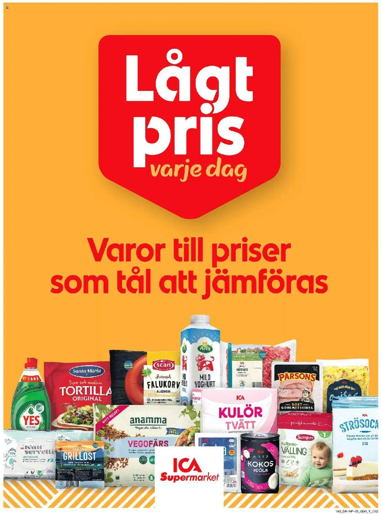 ICA Supermarket reklamblad aktuell från 13.10.2025 | Sida: 7 | Produkter: Gem, Nötfärs, Vegofärs, Yoghurt