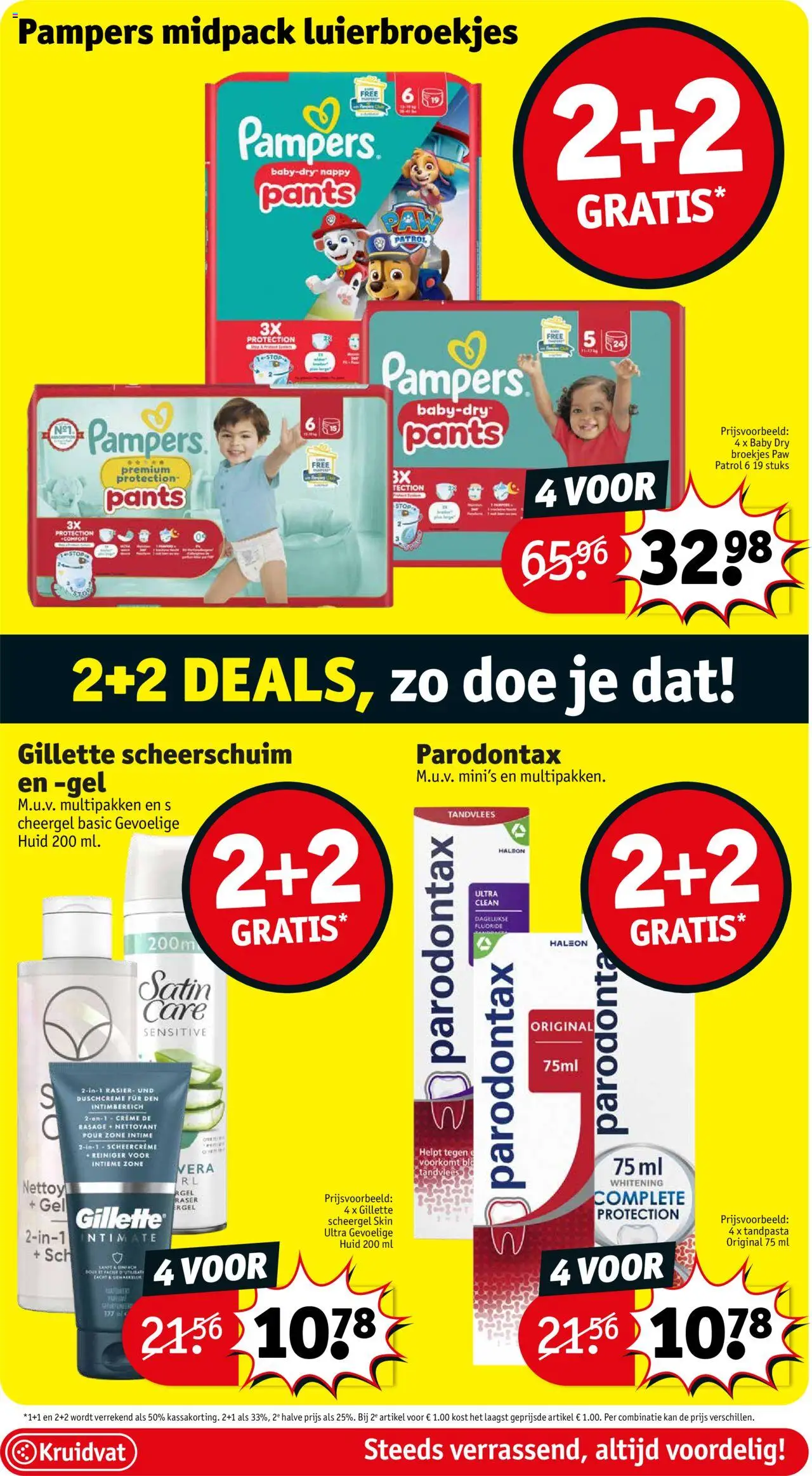 {H1} | Pagina: 14 | Producten: Pampers, Gel, Scheerschuim, Kan