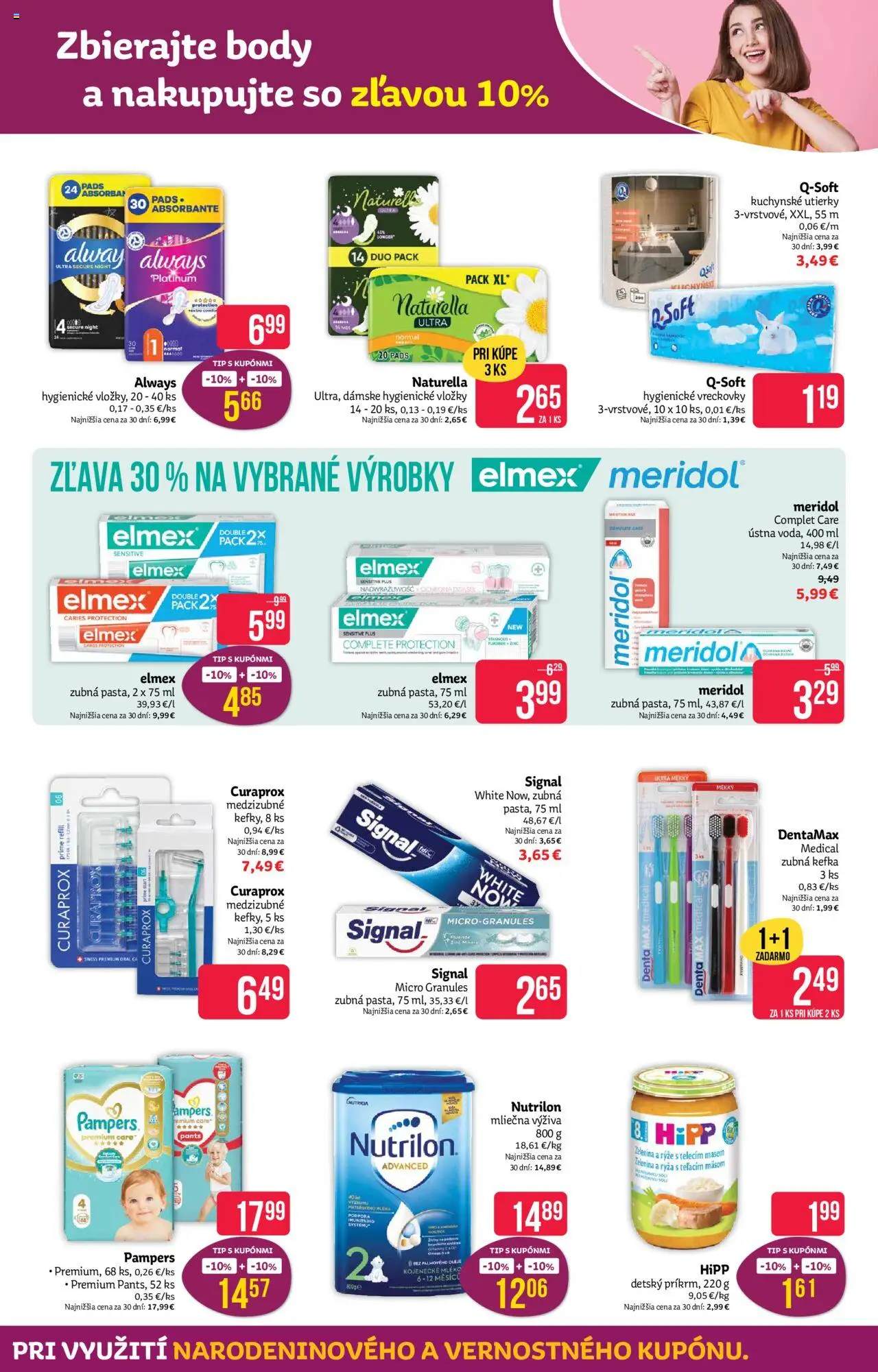 Nové Teta drogerie akcie – leták je platný od 29.09.2025 | Strana: 9 | Produkty: Zubná kefka, Ryža, Pampers