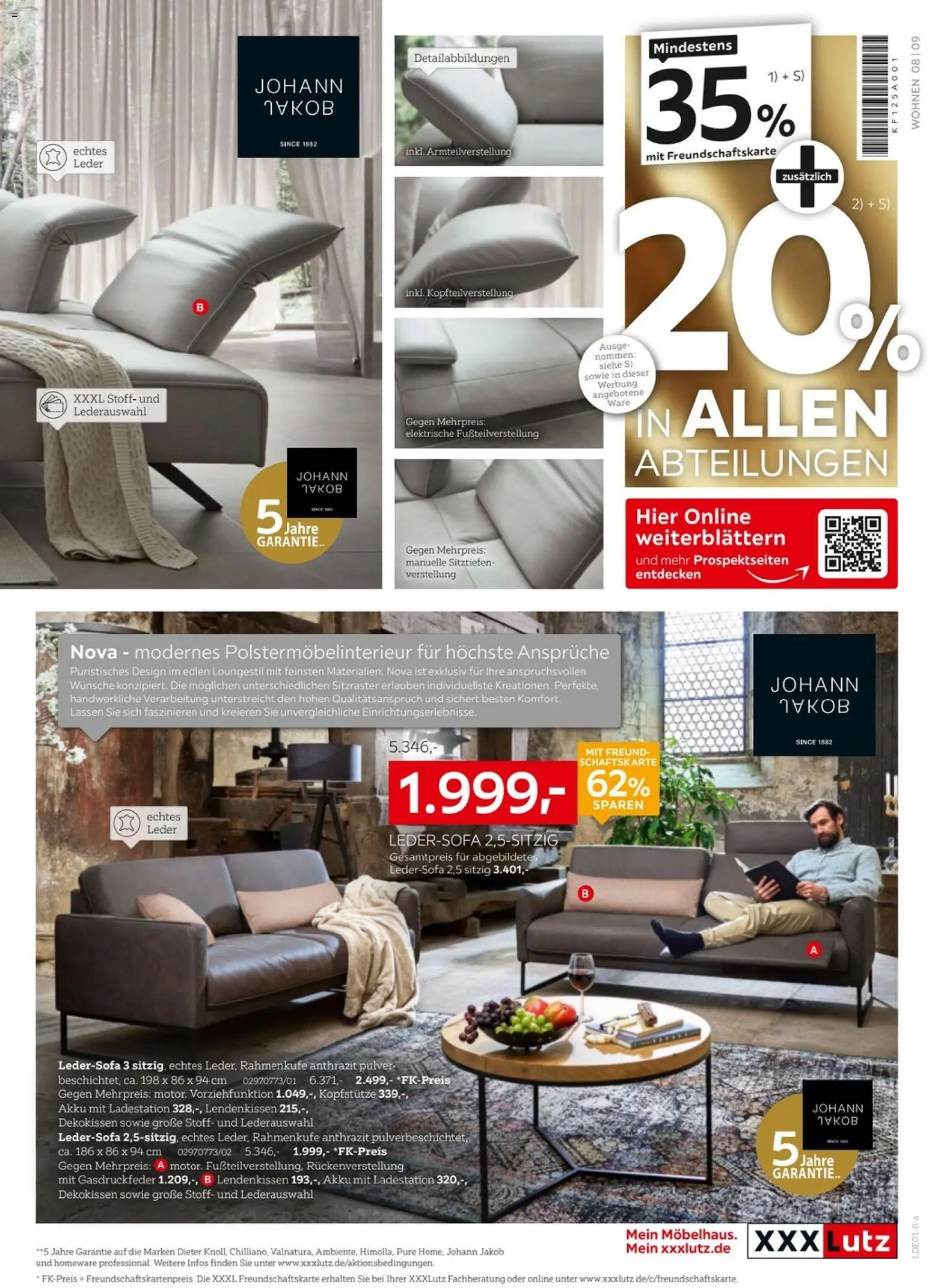 XXXL Lutz - Nr. 1 beim Preis – gültig ab 27.12.2025 | Seite: 9 | Produkte: Ledersofa