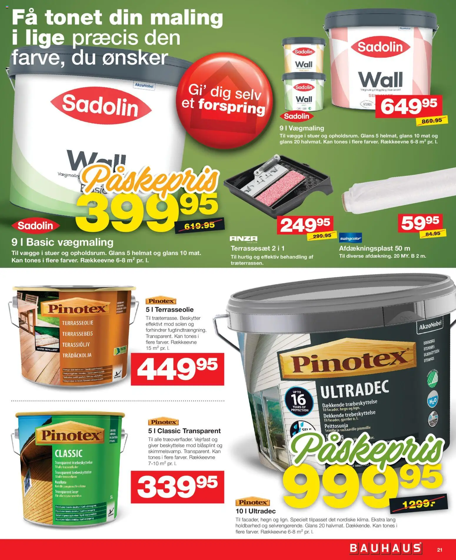Bauhaus tilbudsavis – gyldig fra 02.04.2026 | Side: 21 | Produkter: Maling