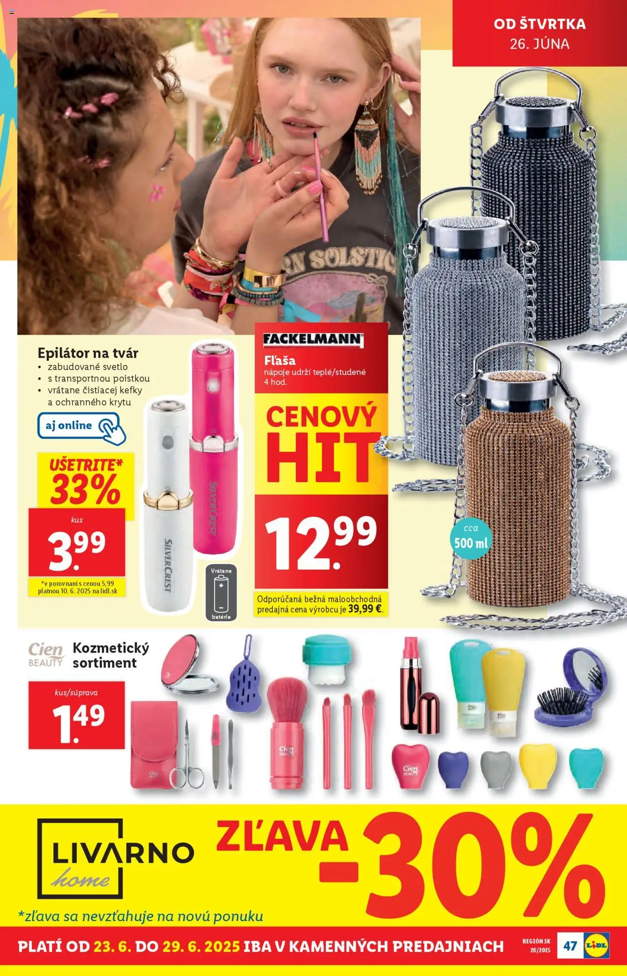 Lidl leták │ platný od 23.06.2025 | Strana: 57 | Produkty: Svetlo, Epilátor