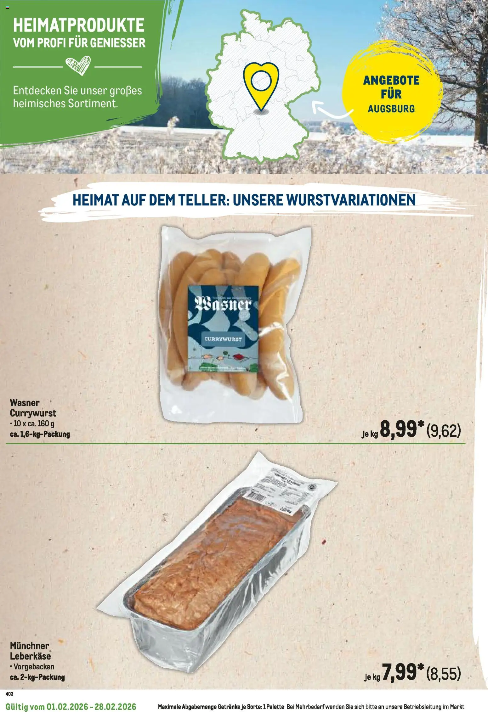 Metro Regionaler Flyer – gültig ab 01.02.2026 | Seite: 98 | Produkte: Leberkase