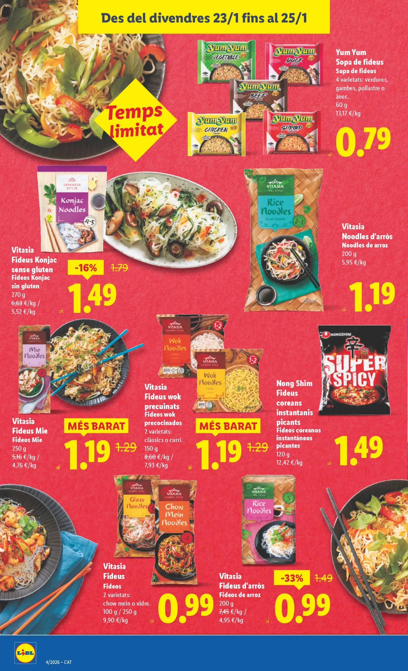 Lidl folleto │ válido desde el 19.01.2026 | Página: 36 | Productos: Arroz, Fideos, Fideos de arroz
