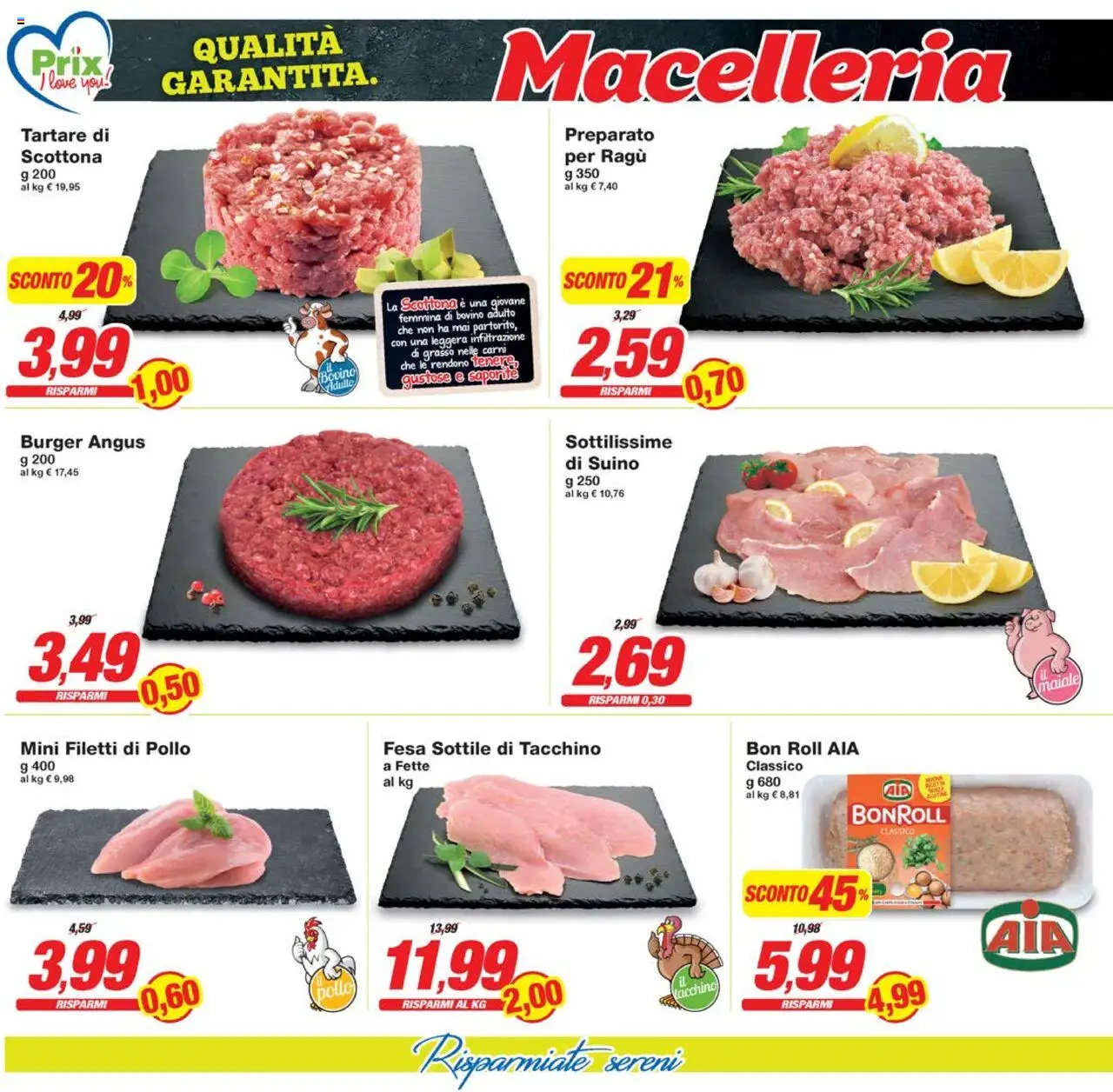 Volantino Prix del 07.10.2025 | Pagina: 6 | Prodotti: Pollo, Maiale, Suino, Ragú
