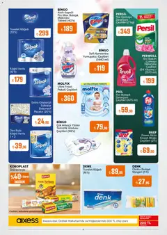 19.11.2025 tarihinden itibaren geçerli olan Özdilek kataloğu önizlemesi | Sayfa: 13 | Ürünler: Çamaşır deterjanı, Bulaşık deterjanı, Kağıt havlu, Tuvalet kağıdı