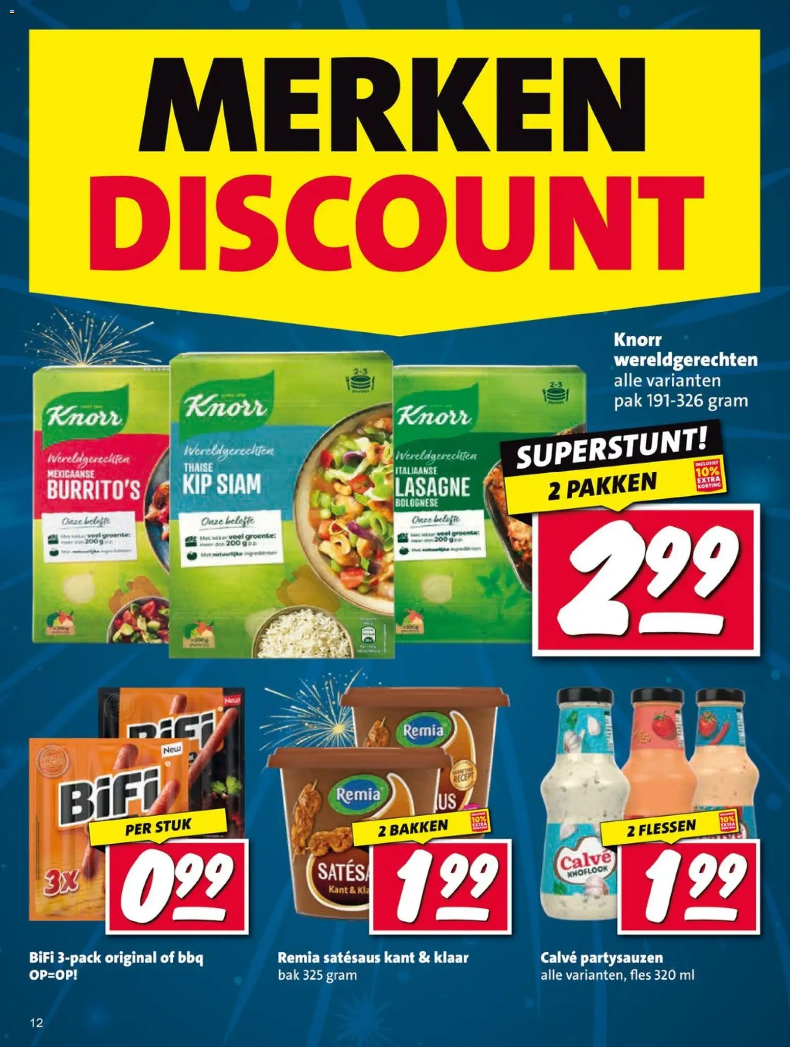 {H1} | Pagina: 12 | Producten: Fles, Lasagne, Kip, Knoflook