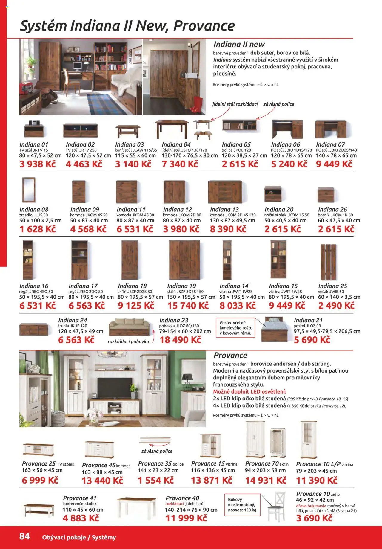 ORFA nábytek katalog 2025-2026 od 01.10.2025 | Strana: 84 | Produkty: Regál, Židle, Police, Věšák