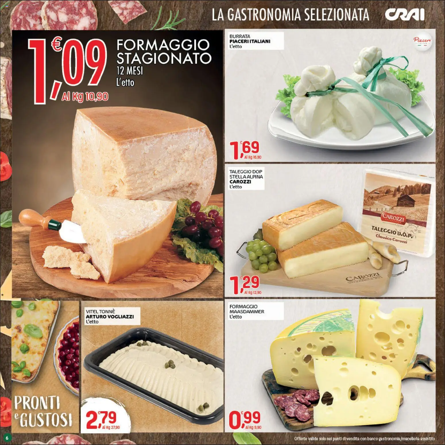 Volantino CRAI del 14.05.2026 | Pagina: 6 | Prodotti: Formaggio, Burrata