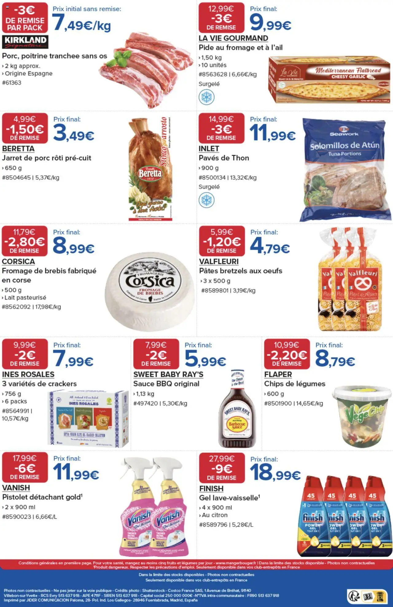  | Page: 2 | Produits: Thon, Fromage, Œufs, Porc